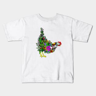 Flower Chicken Kids T-Shirt